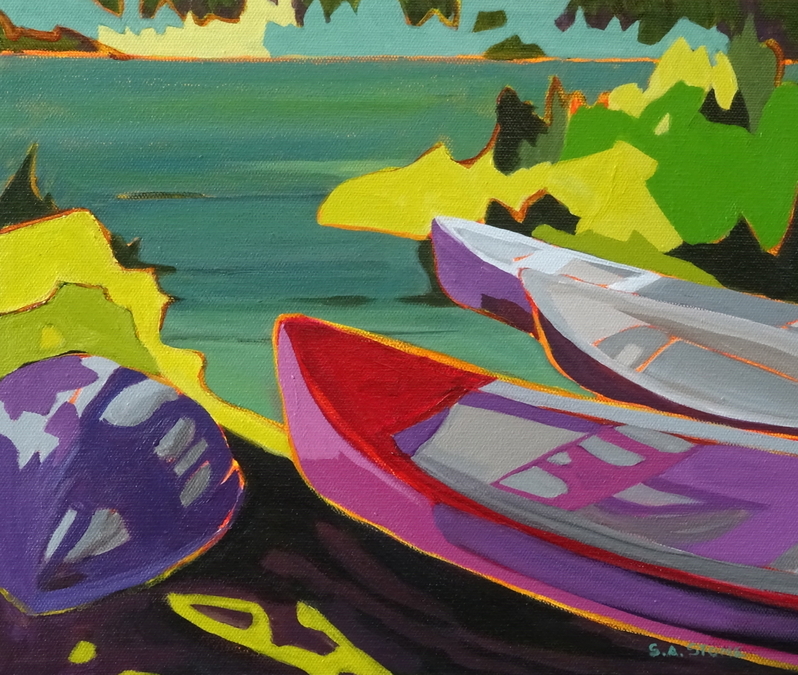 Boats at Cusheon Lake, Saltspring